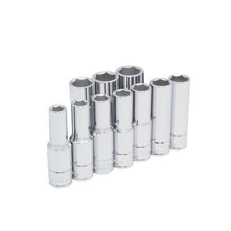 Urrea 1/2" drive 6-point deep socket set 10PC 54216